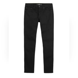 HOLLISTER W32 X 30L Slim‎ Straight Mens Advanced Stretch Black Denim Jeans
